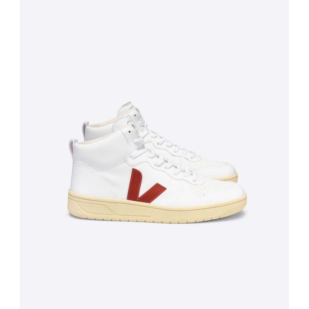 Veja V-15 CWL Vysoke Damske White/Red | SK 371YXF